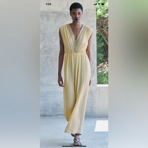 Zara embroidered beaded dress